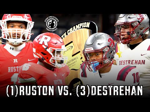 No. 1 Ruston vs. No. 3 Destrehan, Division I Non-Select Championship (HIGHLIGHTS) 🏆🥇🏈