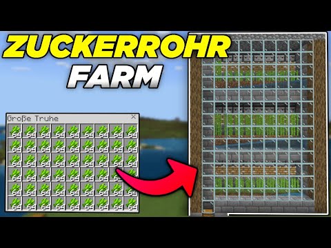 NEU! Einfache Automatische Zuckerrohr Farm Minecraft Bedrock 1.21