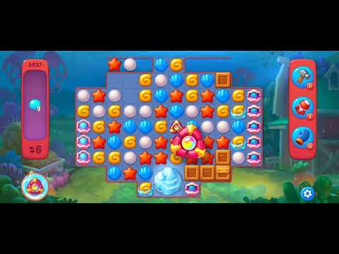 Fishdom Hard Level 3437 (with full seashell [Super Lightning] & timed bombs) @choraelmin