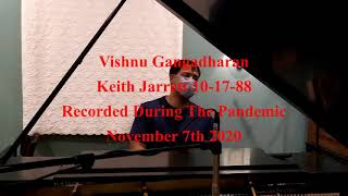 October 17, 1988 Opening to Part 1, Keith Jarrett (cover)