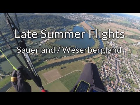 Late Summer Flights - Letzte #Gleitschirm-Flüge im #Sauerland und Weserbergland, mit #SkyApolllo2