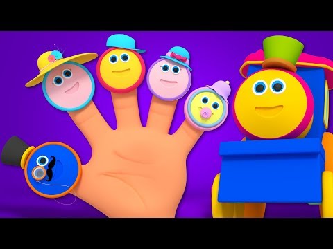 bob il treno | famiglia dito | bambino rima | Bob Train Finger Family | Preschool Rhyme | Kids Song