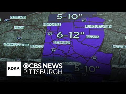NWS issues winter storm warning for Pittsburgh area ahead of weekend storm system's arrival