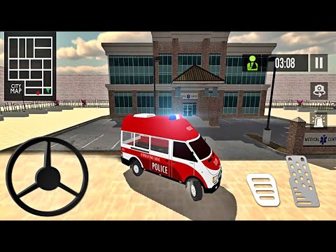 🚑Police Ambulance Rescue Driving: 911 Emergency - Red Ambulance 🚑 Driving Simulator - Android Games
