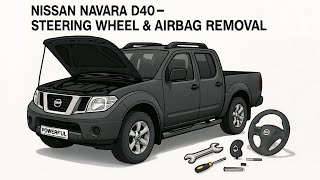 How to remove the steering wheel & airbag on a Nissan Navara D40/pathfinder