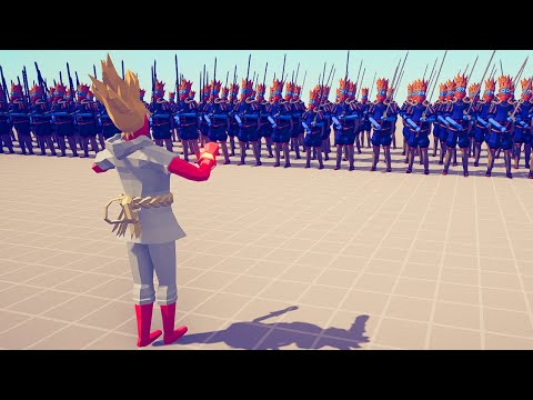 SUPER PEASANT VS 100X WEAK UNITS - TOTALLY ACCURATE BATTLE SIMULATOR
