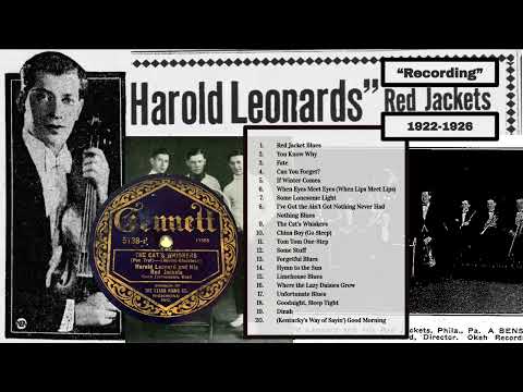 Harold Leonard's "Recording" Red Jackets (1922-1926)