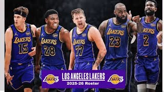 LOS ANGELES LAKERS LINEUP 2025-2026 #nba #basketball