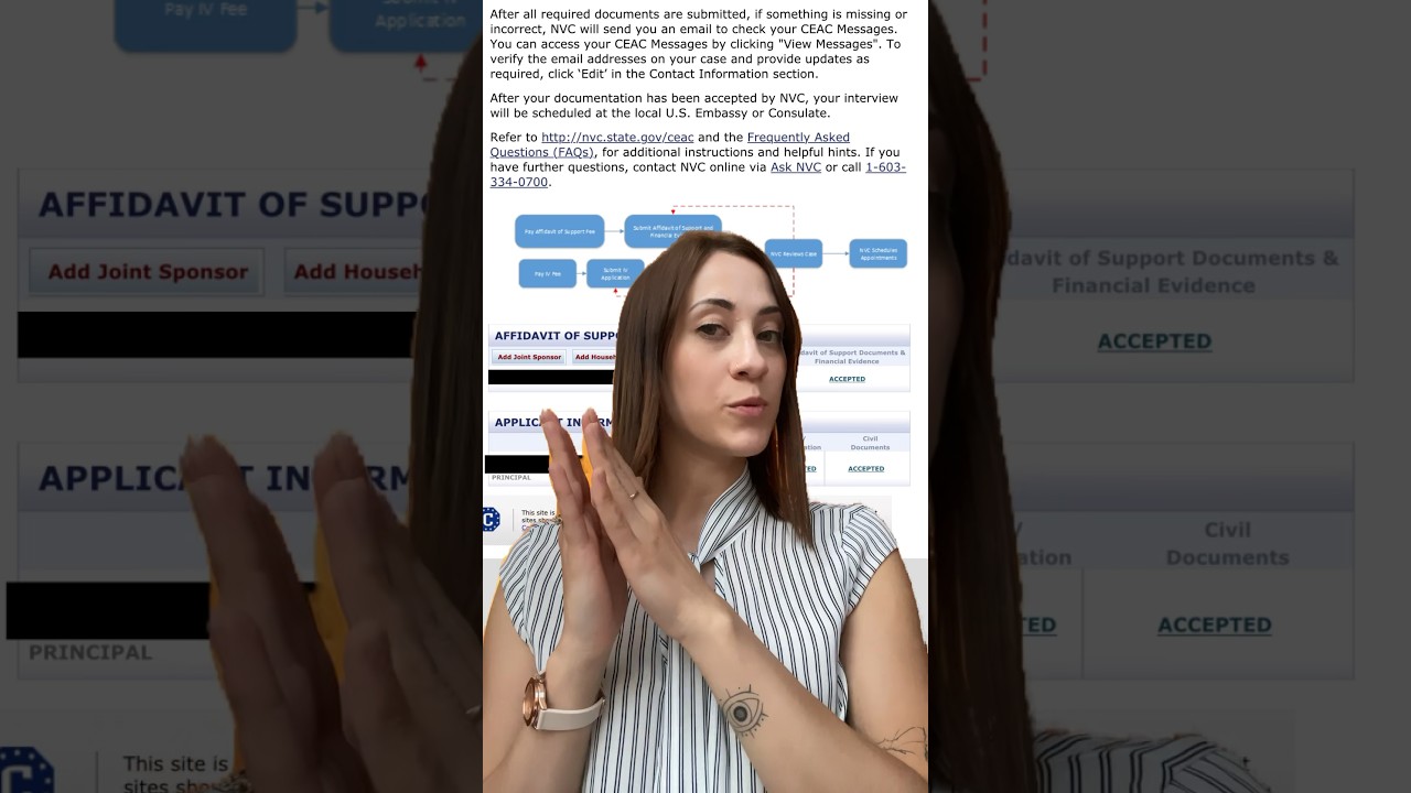 When to send the Affidavit of Support I-864 #immigration #uscis #greencard