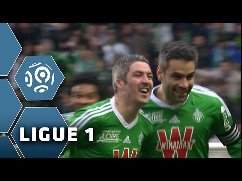 F. LEMOINE marque un but CANON (17') - Saint-Etienne-Monaco (2-0) - 01/03/14 - (ASSE-ASM)
