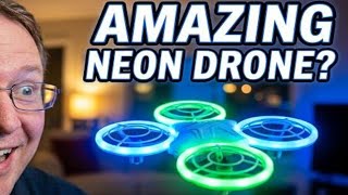 LED Drone GLOWS BRIGHT in the Dark!  - An Amazing Quadcopter