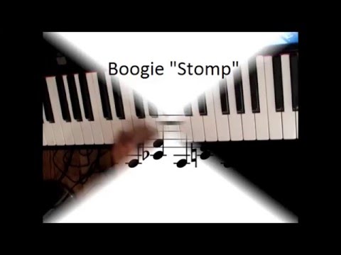 Left hand BLUES and BOOGIE-WOOGIE piano patterns (standard blues and boogie woogie figures)