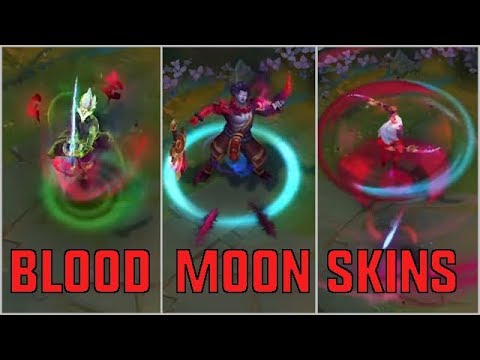 New BLOOD MOON Skins Preview (Katarina, Tryndamere & Master Yi) - League of Legends