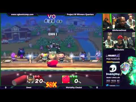 S@X 9/23/14 - Omni (Snake, Fox) vs Chudat (Kirby) - Project M Winners Quarters - Smash PM
