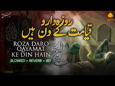 Roza Daro Qayamat Kay Din Hai | Slowed+Reverb | Tears Of Hussain | 21 Ramzan Noha | Meesam Abbas
