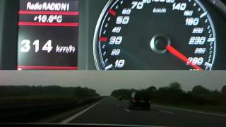 AUDI RS6 MTM 0-315 KM/H (702 PS, TOP SPEED ON GERMAN AUTOBAHN)