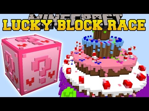 Minecraft: PINK CANDY LAND LUCKY BLOCK RACE - Lucky Block Mod - Modded Mini-Game