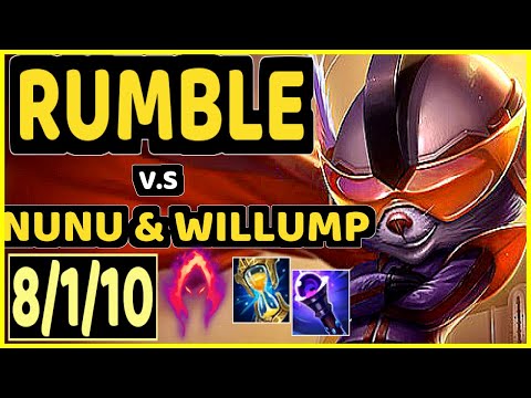 GILIUS (RUMBLE) vs NUNU & WILLUMP - 8/1/10 KDA JUNGLE GAMEPLAY - EUW Ranked GRANDMASTER