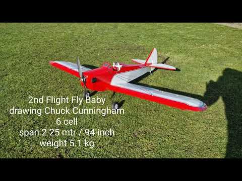 Fly Baby 2nd flight span 2.25 mtr.