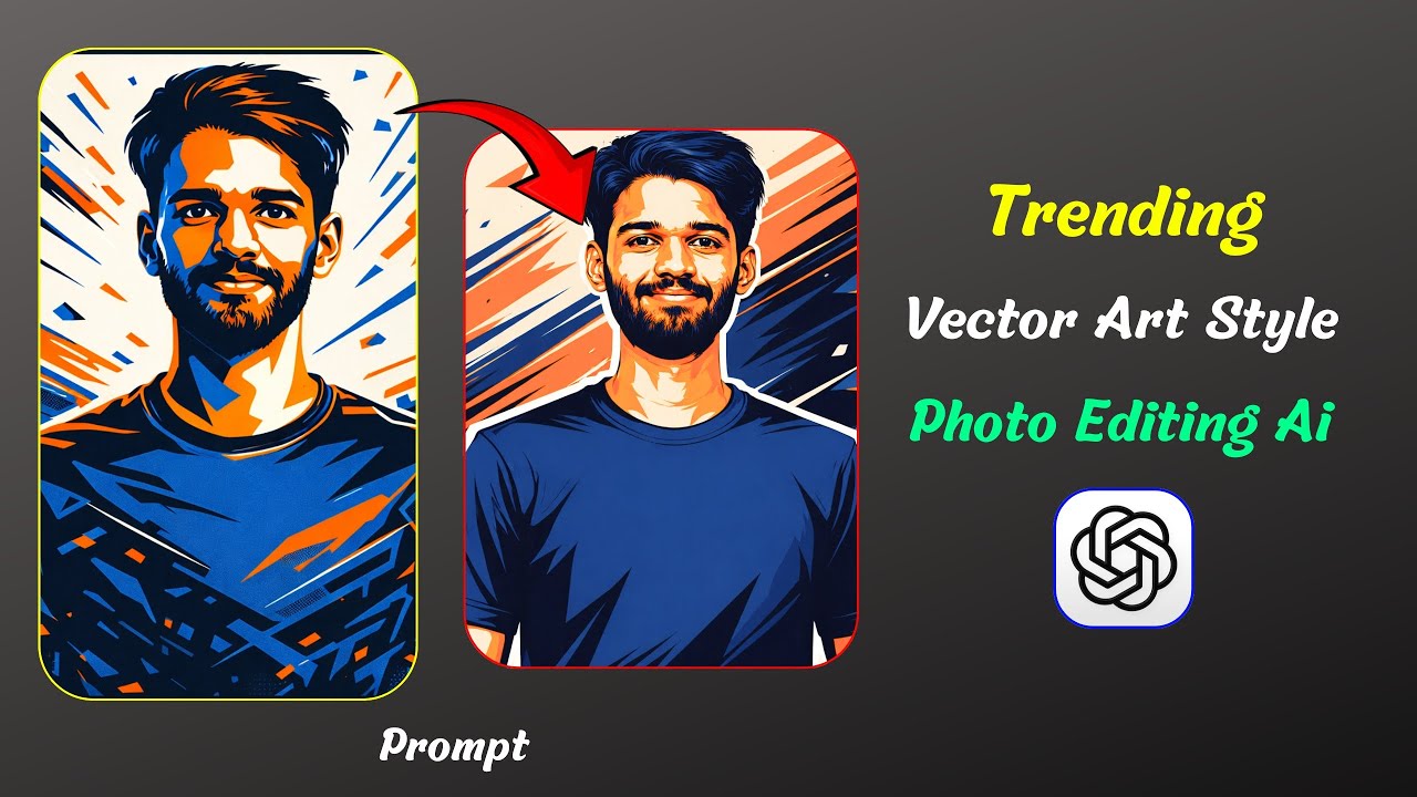 Trending Ai Vector Art Photo Editing Tutorial | Instagram Trending Photo Editing Ai