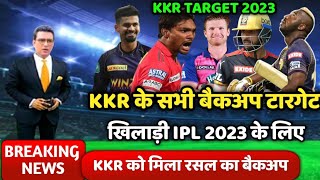 IPL 2023 के लिए KKR की बैकअप टारगेट प्लेयर्स | kkr target players ipl 2023 | kkr news today ipl 2023