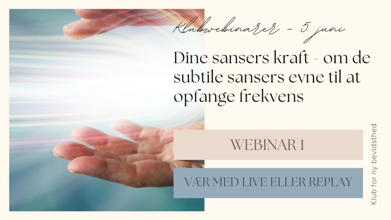 Dine sansers kraft - om de subtile sansers evne til at opfange frekvens