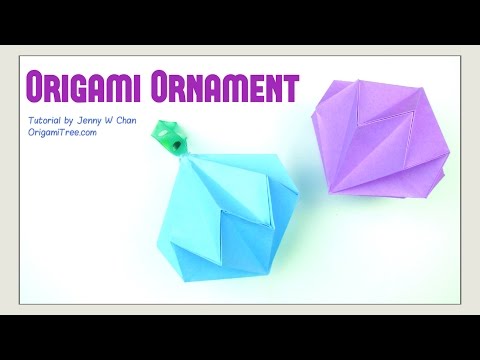 Christmas Crafts - Origami Diamond / Party Diamond Gemstone Ornament
