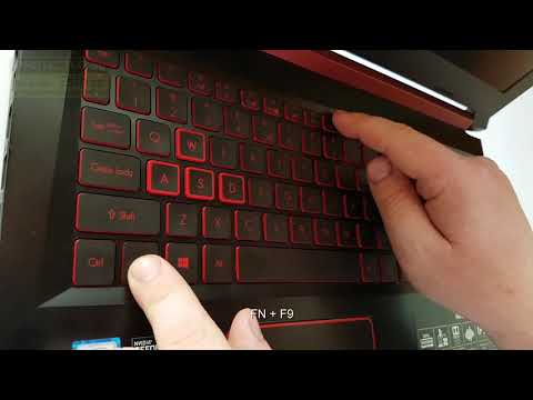 How to turn on backlit on Acer Nitro 5, red baklit,...