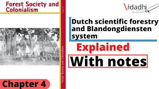 Dutch scientific forestry | blandongdiensten system | forest society and colonialism | class 9