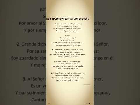 152. BIENAVENTURADOS SON LOS DE LIMPIO CORAZON