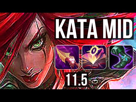 KATARINA vs YASUO (MID) | 8/0/3, 2.0M mastery, 1400+ games, Legendary | EUW Diamond | v11.5