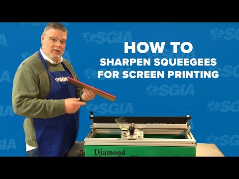 YouTube video about: How to sharpen squeegees for screen printing?
