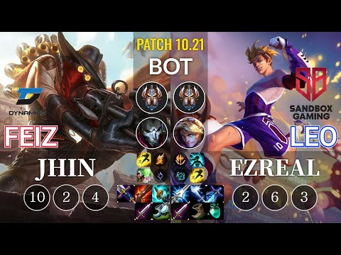 DYN Feiz Jhin vs SB Leo Ezreal Bot - KR Patch 10.21