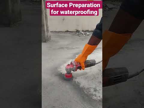 Surface Preparation for Terrace Waterproofing #waterproofingsolutions #waterproofing