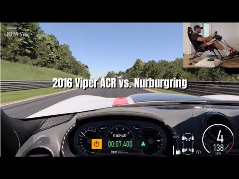 2016 Dodge Viper ACR | Nürburgring Hotlap - Sim POV + Driver Cam - 7:20.816