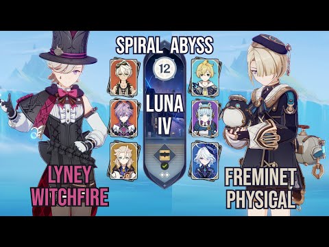 Lyney Witchfire x Freminet Physical | Spiral Abyss 6.3 / Luna IV | Genshin Impact