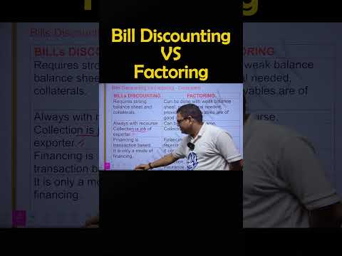 Bill discounting vs Factoring? || IE & IFS MODULE D || JAIIB WITH ASHOK.