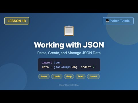 Parse Create Manage Json Data Python For Beginners 18