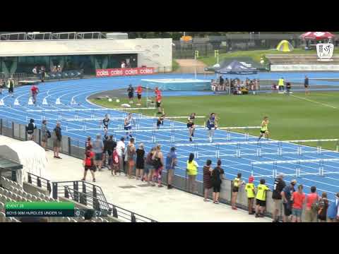 Boys Under 14 90m Hurdles H1 - 2020 State Combined Events Championships // LAVicTV