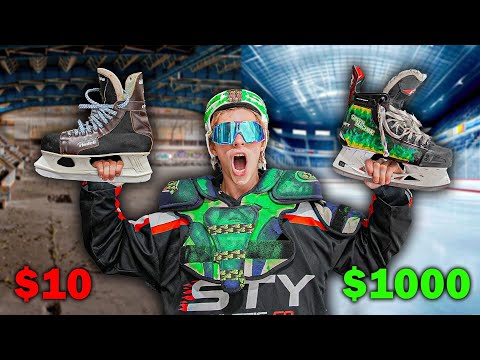 $10 vs $1,000 Hockey Skates!
