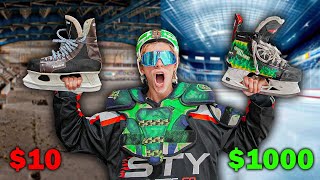 $10 vs $1,000 Hockey Skates!