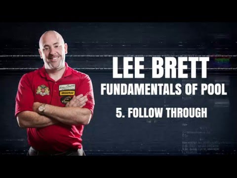 APA Lee Brett Billiard Instruction - Pool Lesson 5 - How to Follow Through