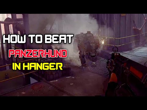 Wolfenstein The New Order - How to defeat the Panzerhund In Hanger (Under Attack)