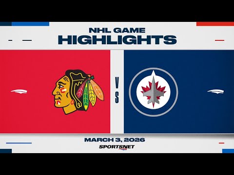NHL Highlights | Blackhawks vs. Jets - March 3, 2026