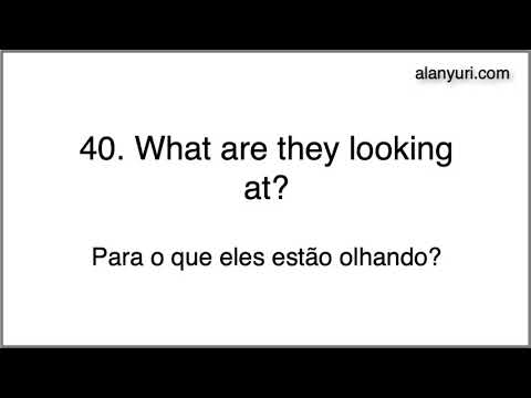 60 frases fáceis em inglês e português 4 - Aula de inglês -