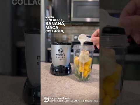 DELICIOUS Maca Green Smoothie w/ MAGIC BULLET MINI! 🌱🤯