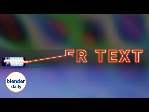 Laser text: Index based mask | blender geonodes fields daily, tip 36