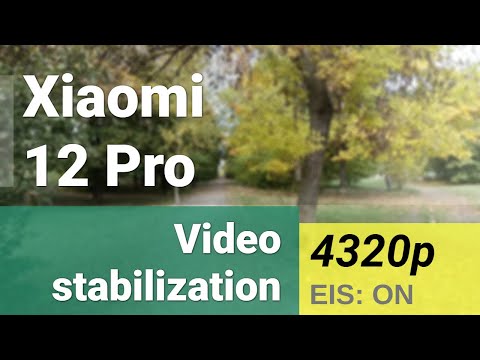 8K 4320p 24fps (main camera) - Xiaomi 12 Pro video stabilization sample