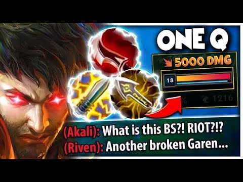 I built EVERY ONE SHOT ITEM on Garen...1 Q DELETES ANYONE (NOT FAIR) 🤣🤣