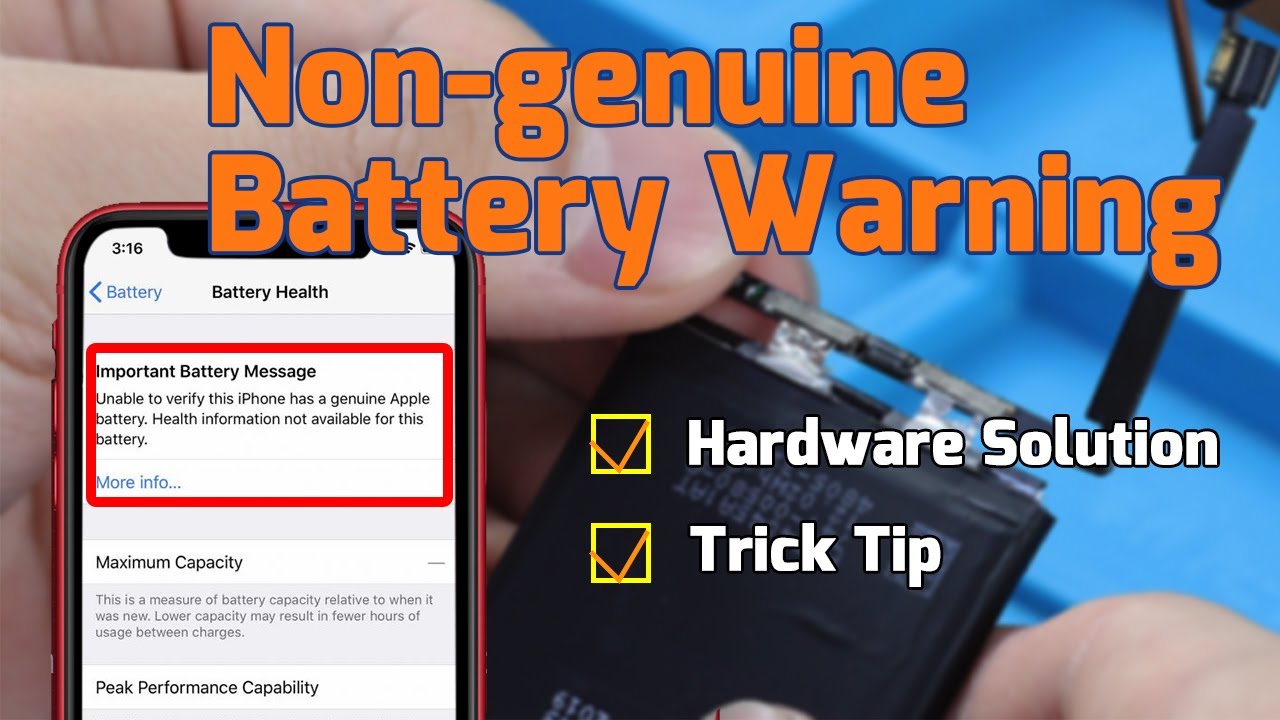 Hardware Solution+Trick Tip- How to Remove iPhone 11 Series Non-genuine Battery Warning?